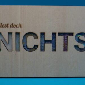 Origineller Geldgeschenkehalter NICHTS 💰😆–die perfekte, humorvolle Verpackung für dein Geldgeschenk! Hochwertig, nachhaltig & garantiert ein Hingucker!
