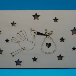 Süße Geschenkidee zur Geburt 👶💰. Holz-Geldhalter „Storch“ – liebevoll gestaltet & nachhaltig. Perfekt für Geldgeschenke zur Geburt oder Babyparty!