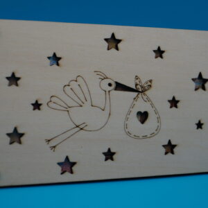 Alternative view of Geldgeschenkhalter "Storch"