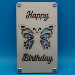 Elegantes Geldgeschenk mit Schmetterlingsmotiv 🦋💰. Holz-Geldhalter „Schmetterling“ – kreativ, stilvoll & nachhaltig verpacken. Perfekt für Geburtstage!