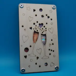 Alternative view of Geldgeschenkhalter "Sekt"