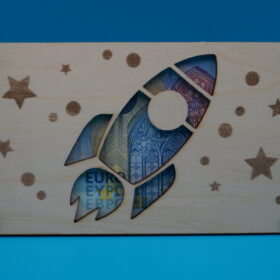 Geldgeschenkhalter "Rakete"